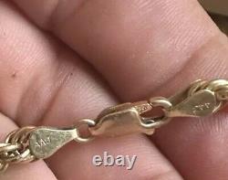 10k 24 Gold AAJ Signed Vintage Rope Chain 12g Triple marked 10k Necklace Rare