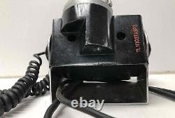 1960's RARE! Vintage Motorola Car Telephone Rotary Black Metal MCM Black Silver