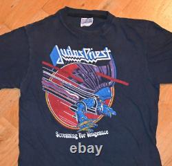 1982 JUDAS PRIEST vintage rare concert tour tee t-shirt (S/M) 80's Rock Metal