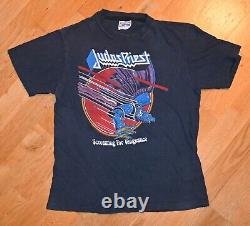 1982 JUDAS PRIEST vintage rare concert tour tee t-shirt (S/M) 80's Rock Metal