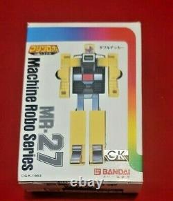 2 Vintage Bandai Popy Gobots Machine Robo Series MR26 Flytrap MR27 Decker RARE