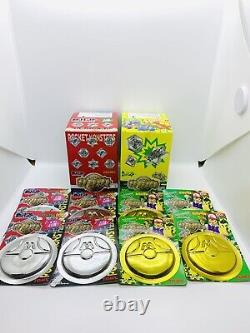 8Pack Vintage Japanese Tomy Pokemon Medal Metal Coin Japan New with Box