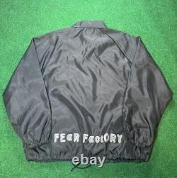90s Fear Factory Windbreaker Jacket Vintage Rare Nu Metal Korn Shirt Ozzfest
