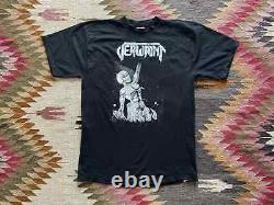 90s Vintage Rare Verwaint Band Progressive Thrash Black Death Metal T Shirt XL