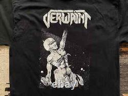 90s Vintage Rare Verwaint Band Progressive Thrash Black Death Metal T Shirt XL