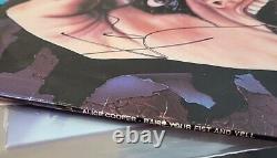 ALICE COOPER Signed X2 Raise Your Fist & Yell LP KANE ROBERTS VINTAGE RARE METAL