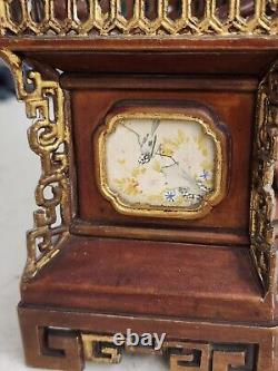 ANTIQUE/VINTAGE, RARE! Chinese Painted Metal Garniture! Early 20th Century
