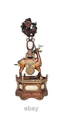 ANTIQUE/VINTAGE, RARE! Chinese Painted Metal Garniture! Early 20th Century