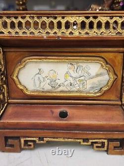 ANTIQUE/VINTAGE, RARE! Chinese Painted Metal Garniture! Early 20th Century