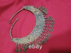 Antique Jewellery Necklace Metal Tribal Indian Rare Handmade See Video WOW