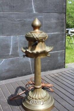 Antique Rare Art Nouveau Heavy Desk Lamp Sign Tiffany & Co Bronze Quality