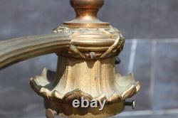 Antique Rare Art Nouveau Heavy Desk Lamp Sign Tiffany & Co Bronze Quality