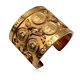 Authentic Chanel Vintage Rare Gold Metal Coin Cc Logos Cuff Bangle Bracelet