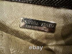 Authentic Vintage Bottega Veneta Animal Print Handbag RARE Metal Handles