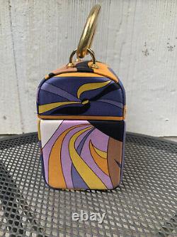 Authentic Vintage Collectable Rare Emilio Pucci Silk Box Handbag Purse