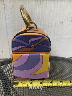 Authentic Vintage Collectable Rare Emilio Pucci Silk Box Handbag Purse