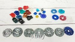 Beyblades Metal Lot Vintage Tomy Spinning Toy 85 Pieces, Launchers Rare Lot