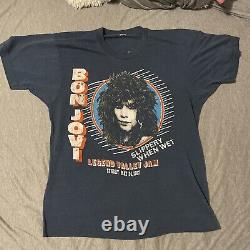 Bon Jovi Vintage 1987 Concert Shirt Cinderella RARE! Hair Metal