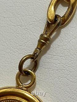 CHANEL Necklace Belt Chain AUTH Coco Mark Vintage Rare Coin Medal Swing Ken GP