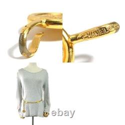 CHANEL Necklace Belt Chain AUTH Coco Mark Vintage Rare Coin Medal Swing Ken GP
