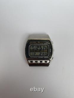 Citizen 41-1035 Vintage Wrist Watch Multi Alarm Chrono Japan Light Rare 1970s