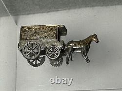 Cracker Jack Horse And Carriage Metal Vintage Rare Appr 2