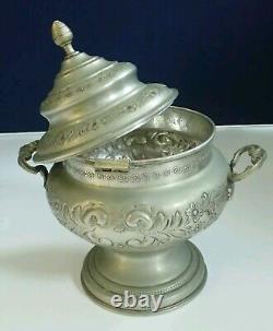 Craftsmanship Vintage, decorative, rare, special, silver-plated metal box