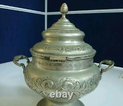 Craftsmanship Vintage, decorative, rare, special, silver-plated metal box