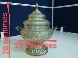 Craftsmanship Vintage, decorative, rare, special, silver-plated metal box
