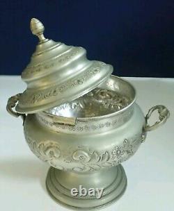 Craftsmanship Vintage, decorative, rare, special, silver-plated metal box