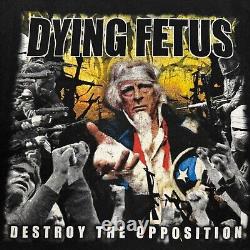 DYING FETUS DESTROY THE OPPOSITION Y2K RARE TEE VINTAGE T-SHIRT DEATH METAL szXL