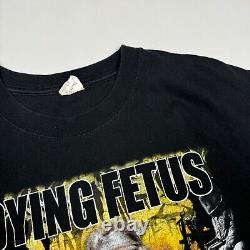 DYING FETUS DESTROY THE OPPOSITION Y2K RARE TEE VINTAGE T-SHIRT DEATH METAL szXL