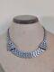 Dazzling Sherman Necklace Lavender Purple Alexandrite Crystals Vintage Rare