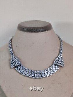 Dazzling Sherman Necklace Lavender Purple Alexandrite Crystals Vintage Rare
