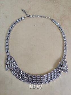 Dazzling Sherman Necklace Lavender Purple Alexandrite Crystals Vintage Rare