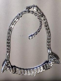 Dazzling Sherman Necklace Lavender Purple Alexandrite Crystals Vintage Rare