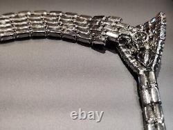 Dazzling Sherman Necklace Lavender Purple Alexandrite Crystals Vintage Rare