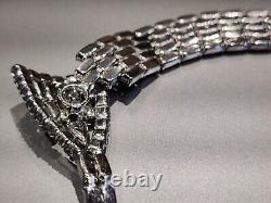 Dazzling Sherman Necklace Lavender Purple Alexandrite Crystals Vintage Rare