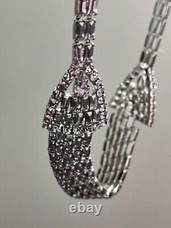 Dazzling Sherman Necklace Lavender Purple Alexandrite Crystals Vintage Rare