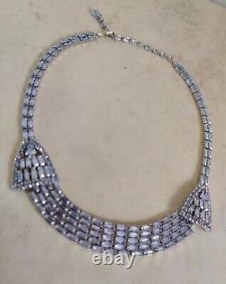 Dazzling Sherman Necklace Lavender Purple Alexandrite Crystals Vintage Rare