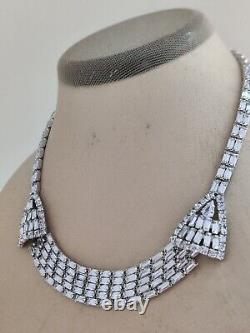 Dazzling Sherman Necklace Lavender Purple Alexandrite Crystals Vintage Rare