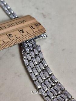 Dazzling Sherman Necklace Lavender Purple Alexandrite Crystals Vintage Rare