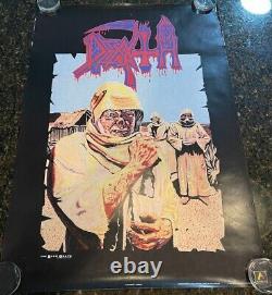 Death Leprosy vintage thrash metal poster 1990 Blue Grape Merchandising RARE