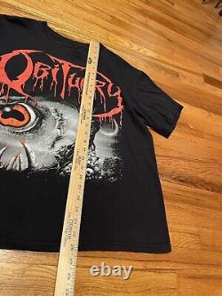 Early 00s Obituary T-shirt Rare Vintage Band Tee Death Metal 90s