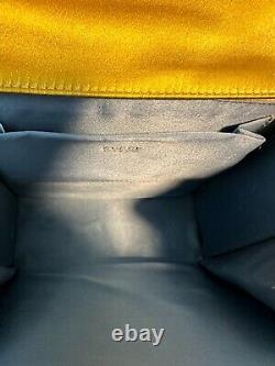 Gucci Rare Vintage Yellow Satin Crystal Shoulder Bag