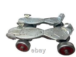 Hustler Speed King METAL ROLLER SKATES With Key Vintage 60's Very Rare Condition