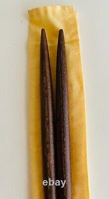 Japanese Tea Ceremony Ash Scoop&Metal Chopsticks /Joueki Nakagawa Vintage Rare