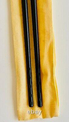 Japanese Tea Ceremony Ash Scoop&Metal Chopsticks /Joueki Nakagawa Vintage Rare