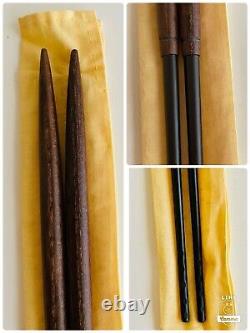 Japanese Tea Ceremony Ash Scoop&Metal Chopsticks /Joueki Nakagawa Vintage Rare