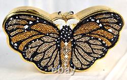 Judith Leiber Monarch BUTTERFLY minaudiere VINTAGE RARE